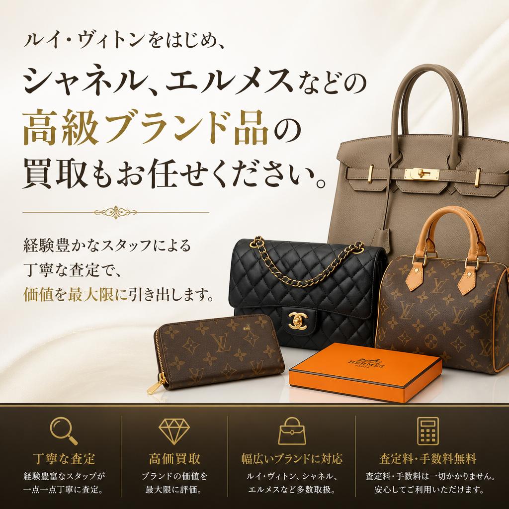 豊富なブランド品の査定