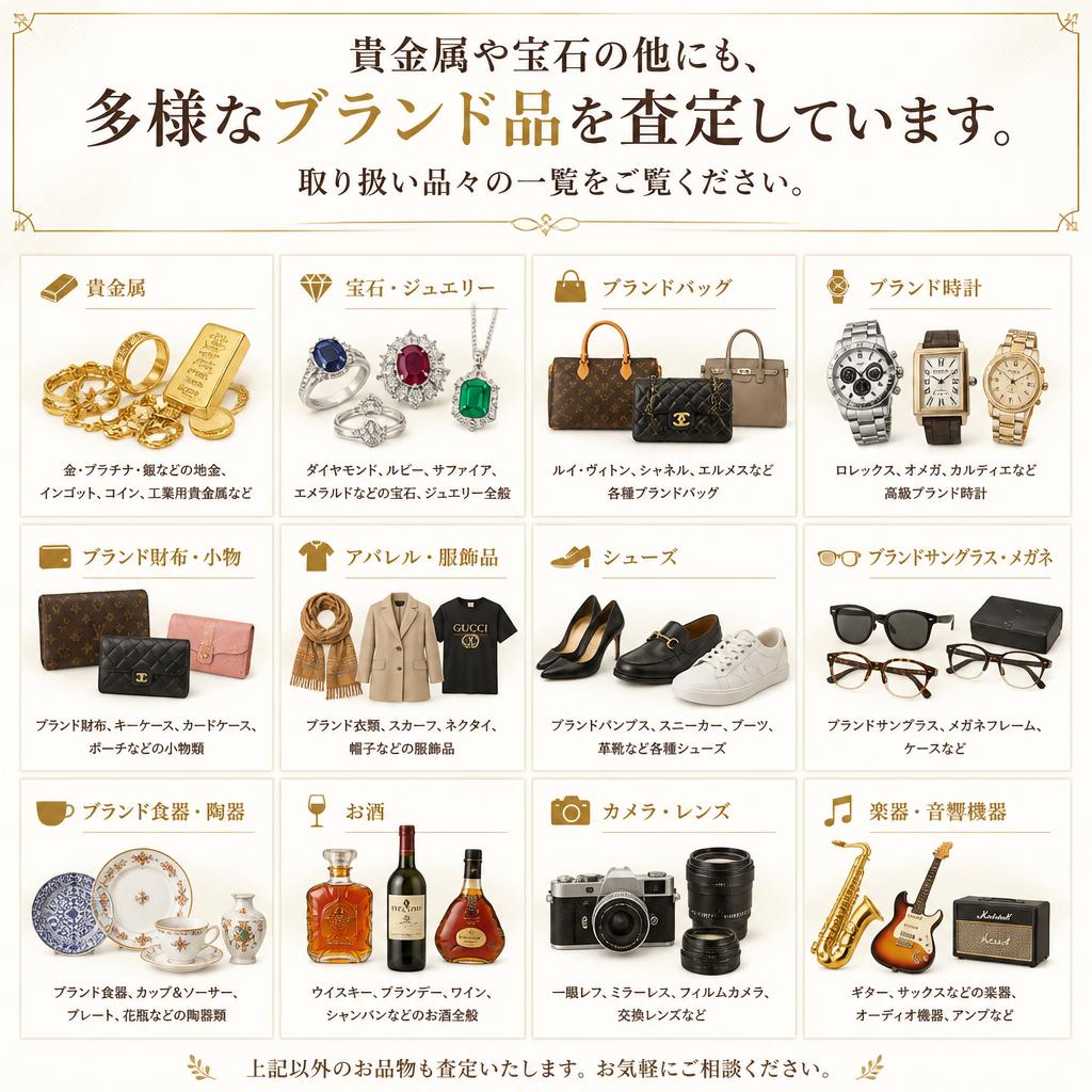 4. 取り扱いブランドとお品物