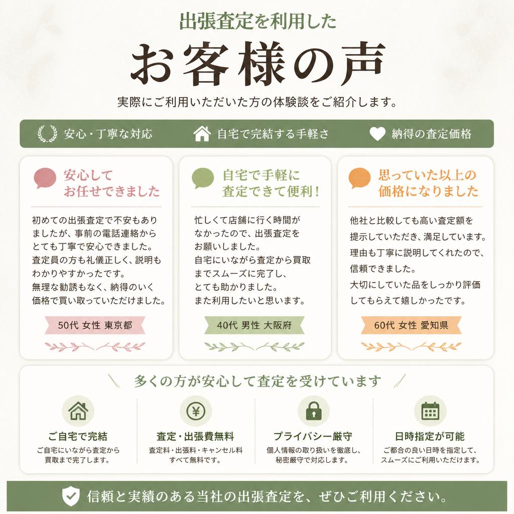お客様の声：実際の体験談