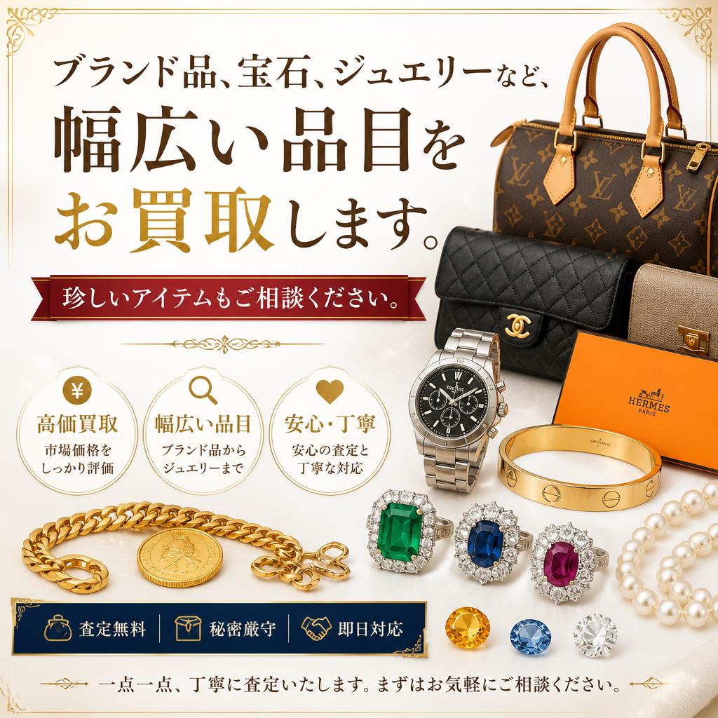 多彩な買取品目