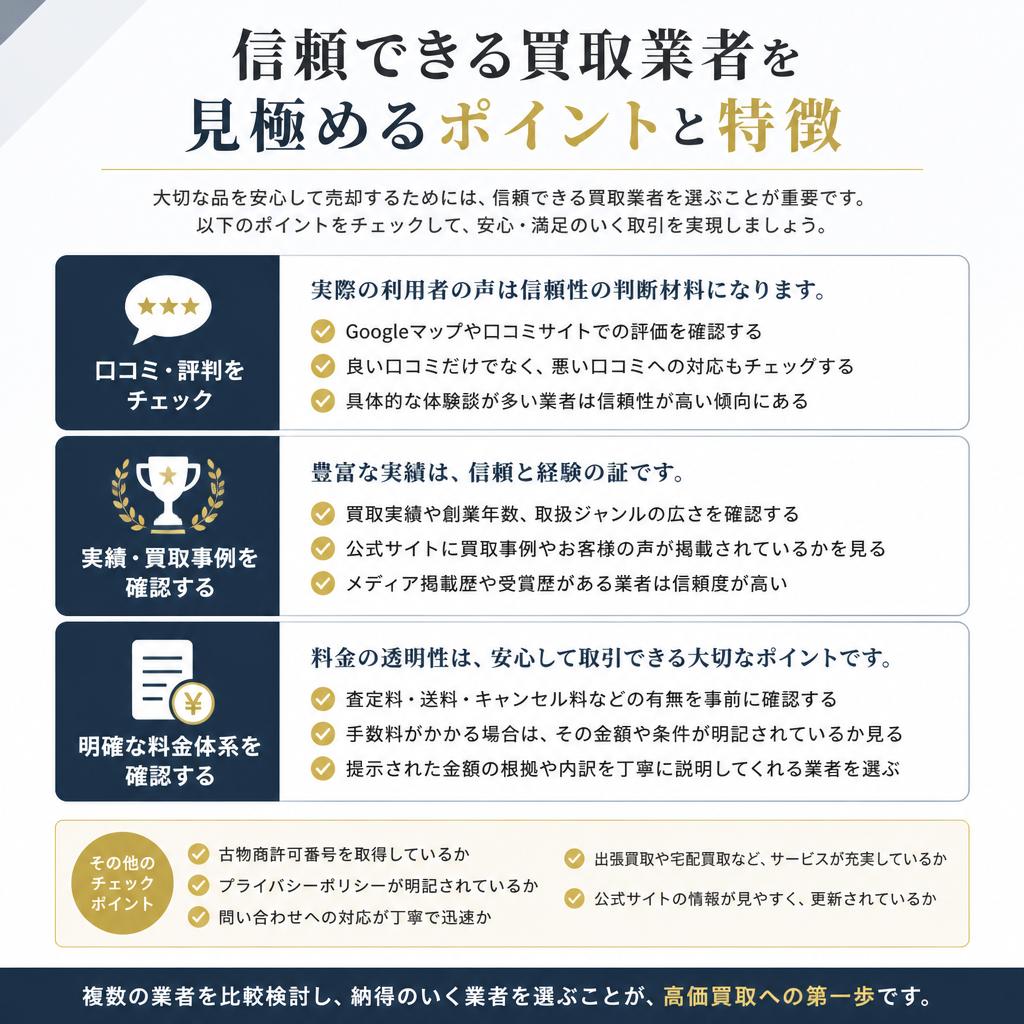 安心して利用できる業者の選び方