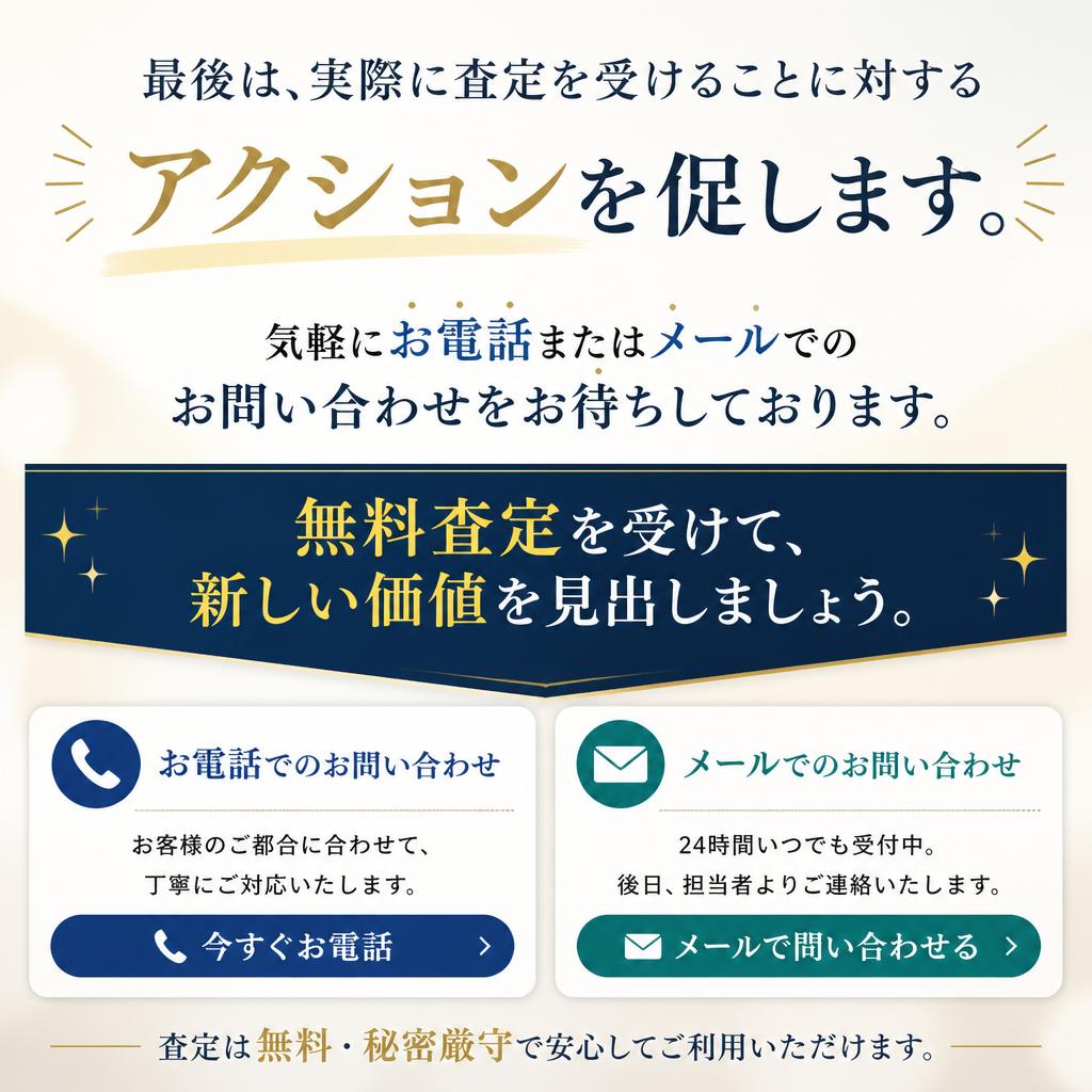 今すぐ無料査定を！