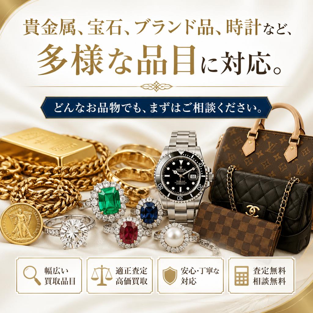 幅広い取り扱い品目