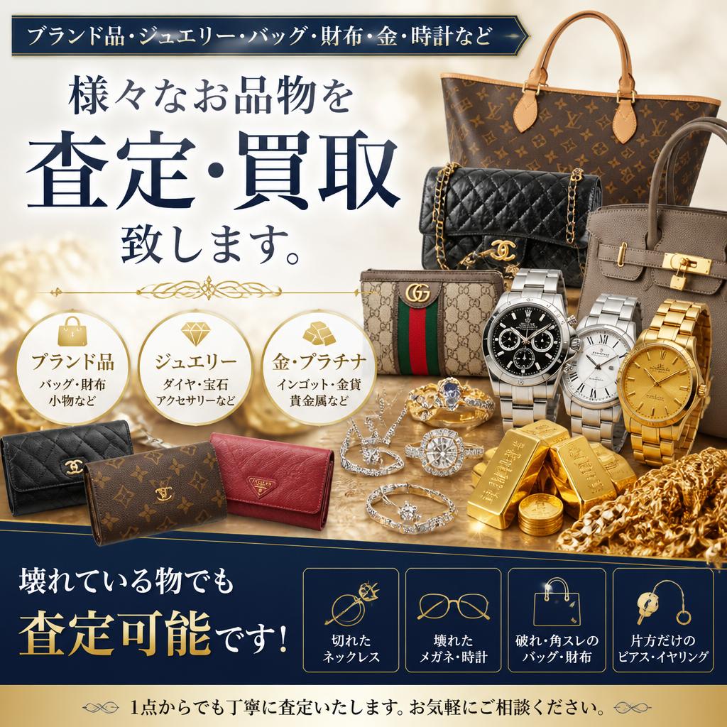 幅広い買取品目