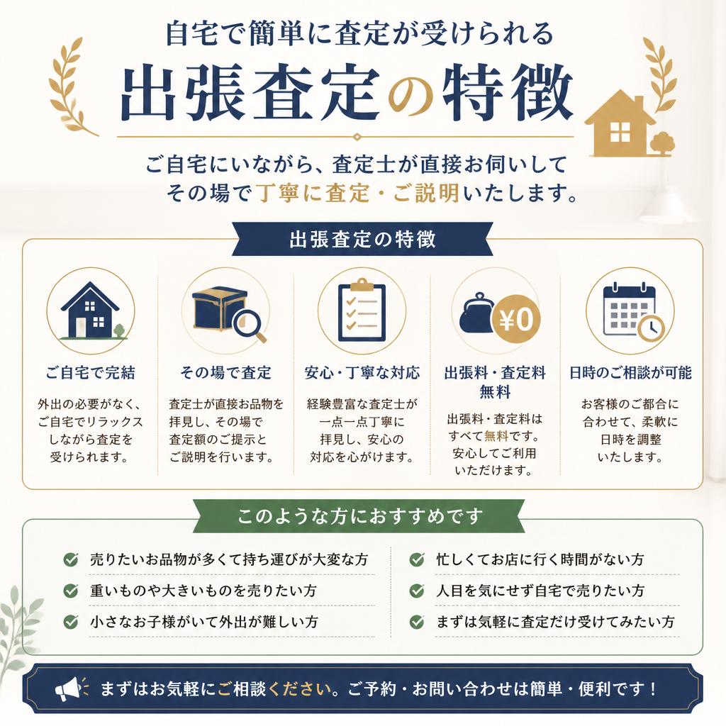 4. 出張査定のメリット