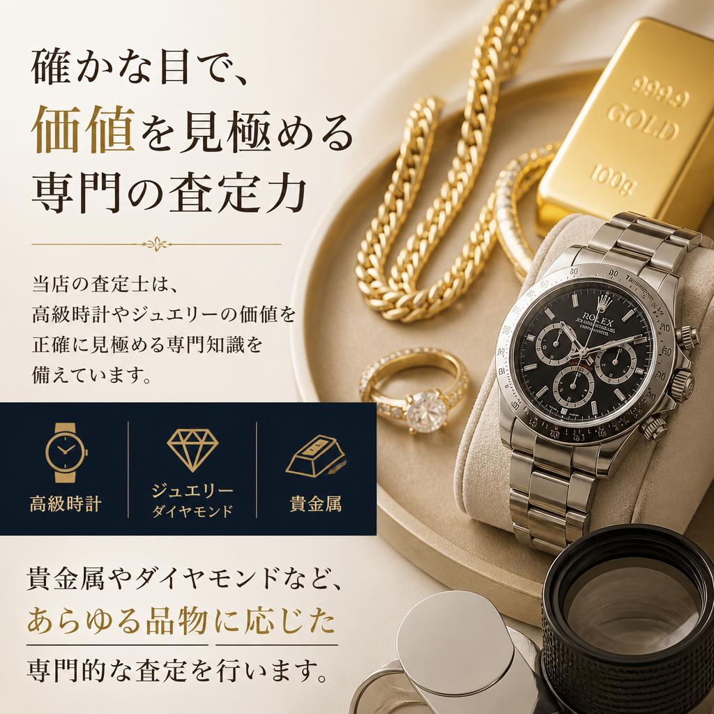 高級時計とジュエリーの専門家による査定
