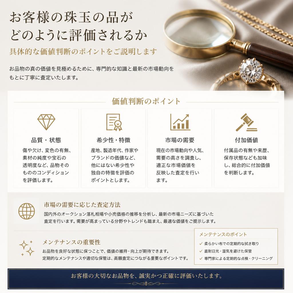 高級時計とジュエリーの価値