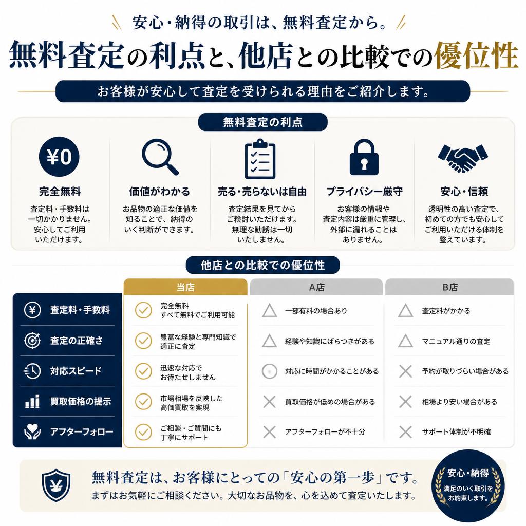 無料査定のメリット