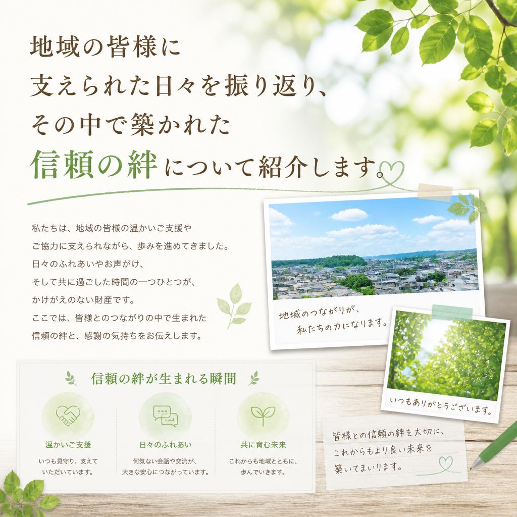 地域の皆様との絆
