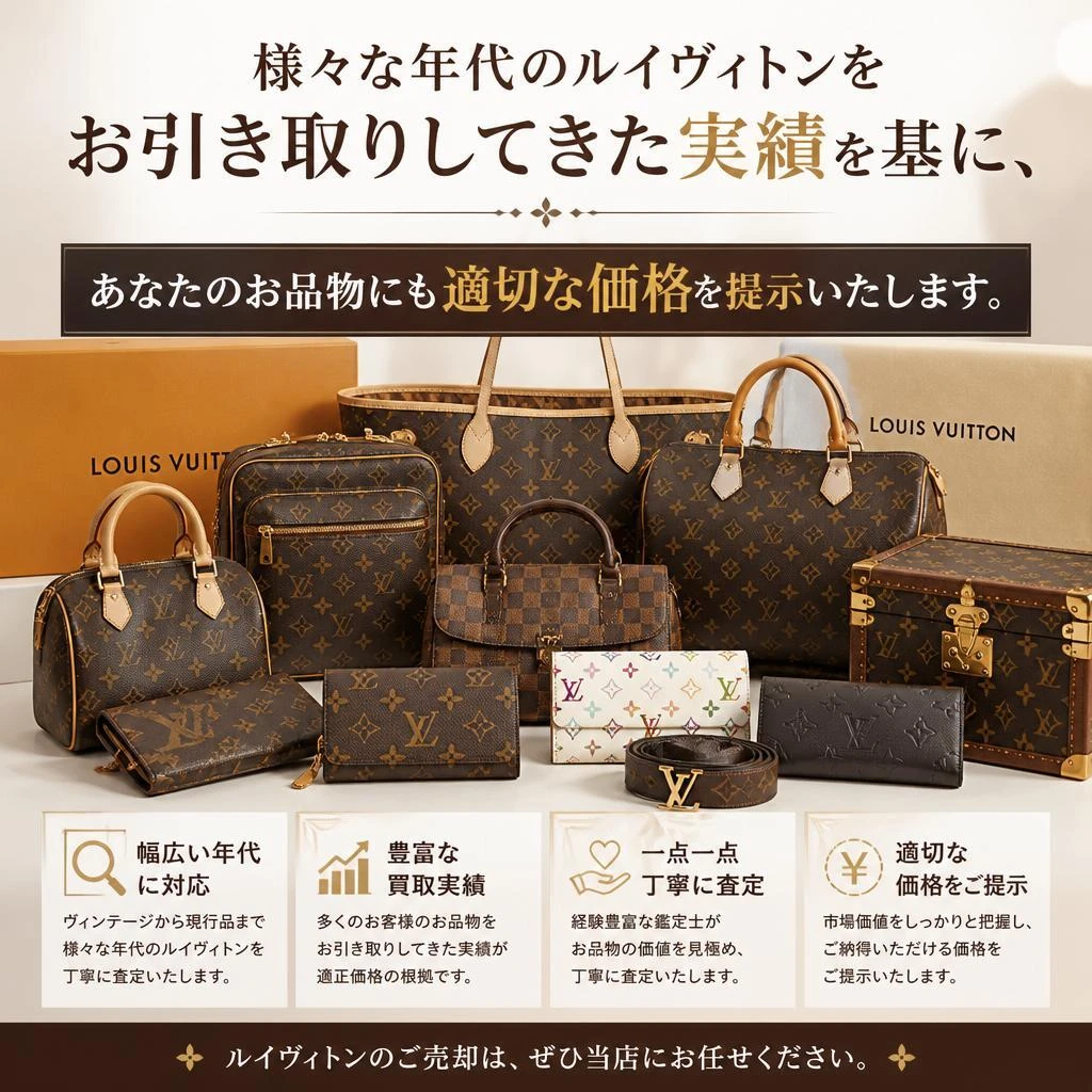古いルイビトンの買い取り実績