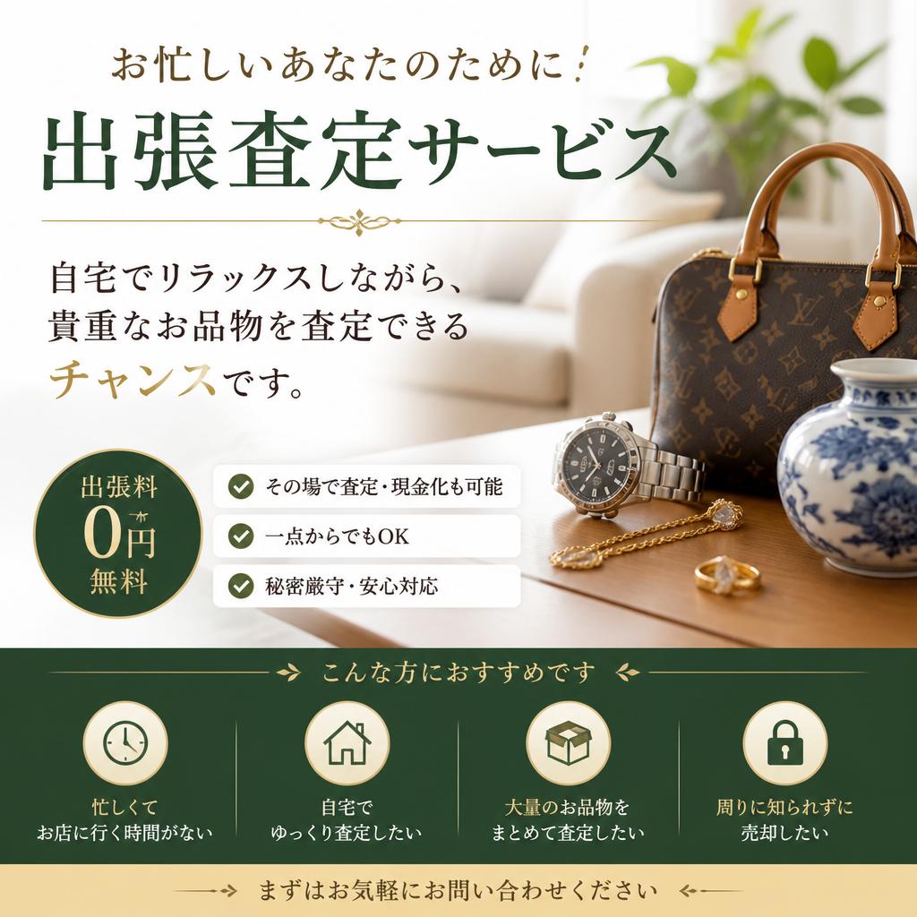 出張買取サービスで手間いらず