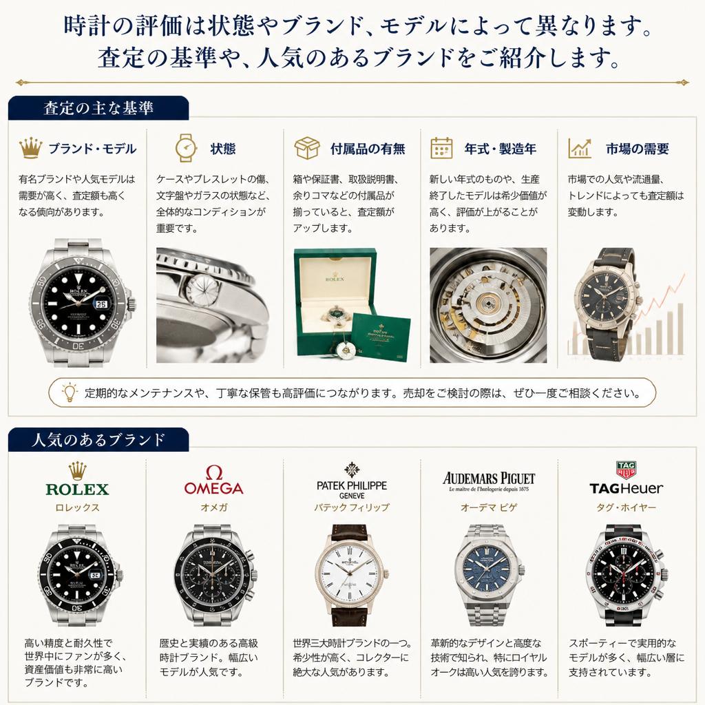 2. 時計の査定ポイント