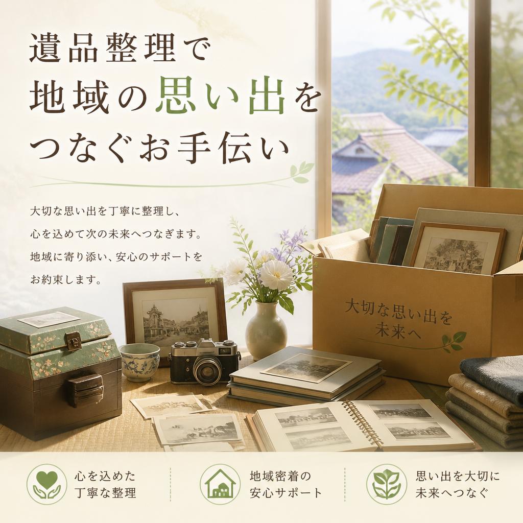 遺品整理で地域の思い出をつなぐお手伝い