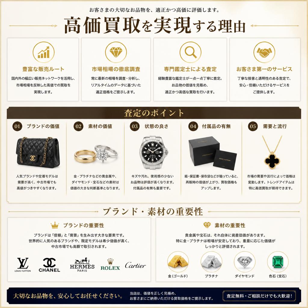 高価買取の理由とは？