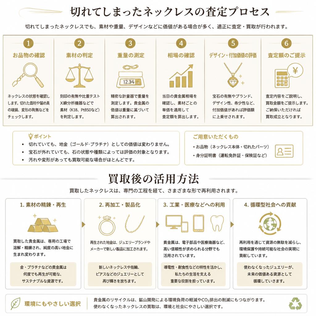 切れたネックレスはどうなる？