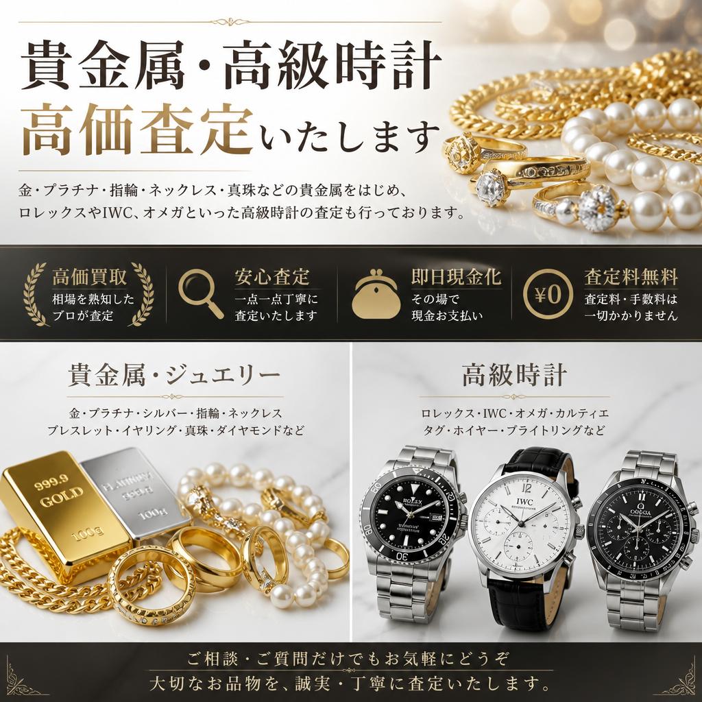 2. ブランド品・貴金属の査定について