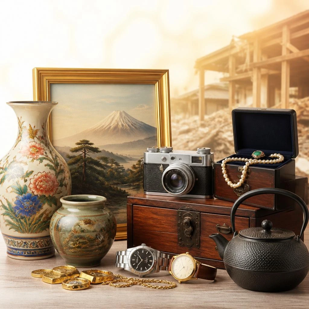 解体工事の前に、思い出の品を丁寧に買取！